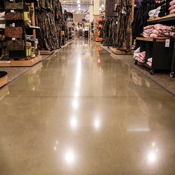 concrete polishing in commercial areas